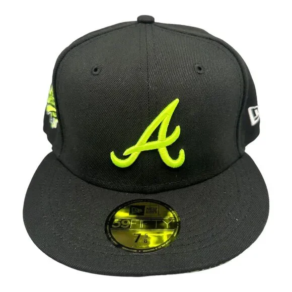 New Era 59Fifty Atlanta Braves 1995 World Series Summer Pop Men's 7 5/8 NWT - Picture 2 of 9
